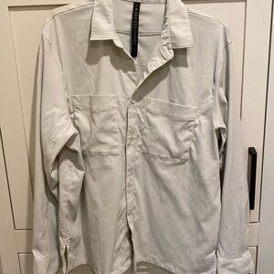 Lululemon Shirt Mens XL  Long Sleeve Overshirt Button Up 2 pockets